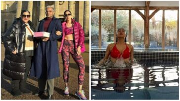 Sara Ali Khan está 'feliz y relajada' de vacaciones con su mamá Amrita Singh en el Reino Unido, comparte sus fotos desde la piscina