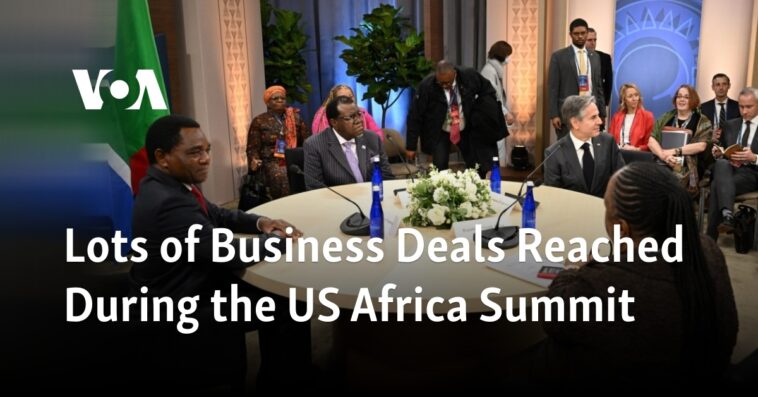 Se lograron muchos acuerdos comerciales durante la Cumbre de EE. UU. Y África