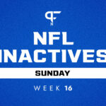 Semana 16 de inactivos de la NFL: los enfrentamientos del día de Navidad traen cierta incertidumbre