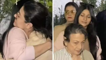 Tanishaa Mukerji le da un abrazo a Kajol, le pide a los papás que vean Salaam Venky: 'Bahut achi film hai'