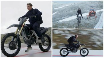 Tom Cruise intenta su 'truco más peligroso' cuando salta de un acantilado con una motocicleta para Misión Imposible 7. Ver