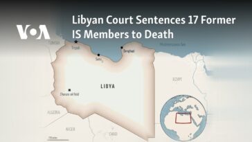 Tribunal libio condena a muerte a 17 exmiembros del EI