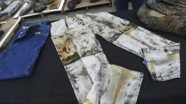 Los jeans son los jeans resistentes de minero más antiguos encontrados hasta ahora y fueron lo más destacado de la subasta, donde un postor pagó $ 114,000.