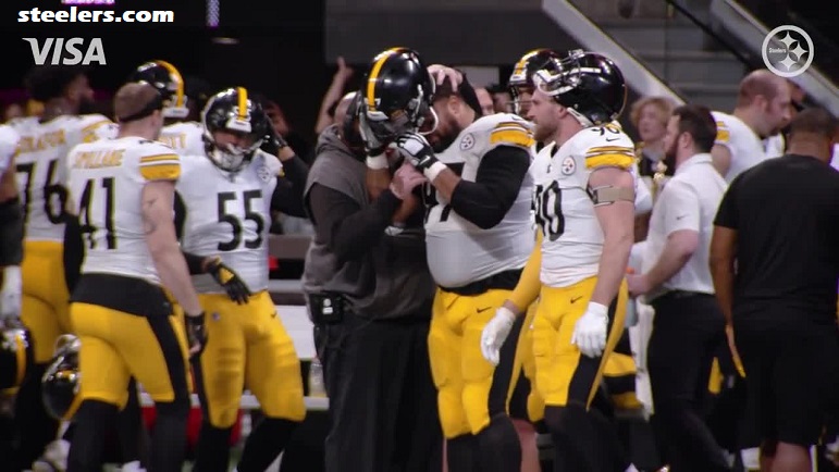 Ver: Cameron Heyward se emociona después de que Little Bro anota en Atlanta - Steelers Depot
