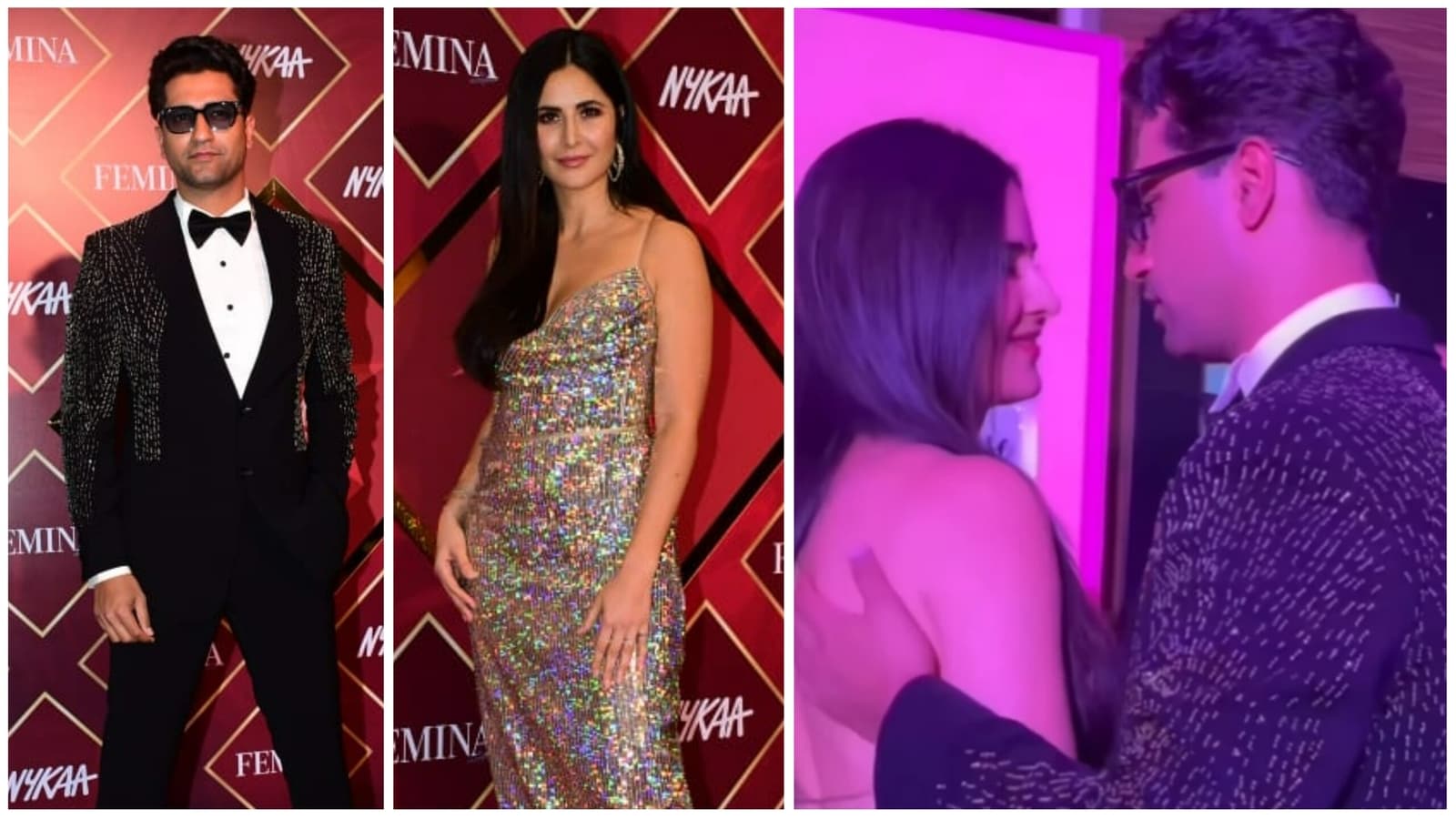 Vicky Kaushal, Katrina Kaif roban un momento romántico en la noche de premios, reloj
