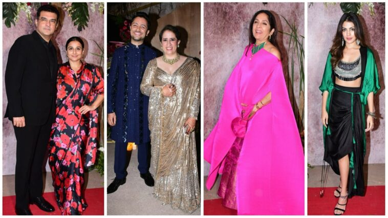 Vidya Balan, Neena Gupta, Rhea Chakraborty, Sanya Malhotra festejan con Guneet Monga-Sunny Kapoor antes de su boda