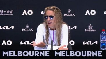 Victoria Azarenka participó en un intercambio helado con un reportero de tenis en el Abierto de Australia