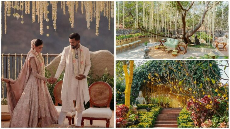 Así es como la casa de Khandala de Suniel Shetty se adornó con flores para la boda de Athiya Shetty y KL Rahul.  ver fotos