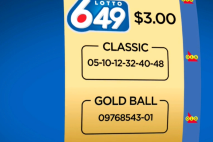 Boleto del norte de Ontario gana el premio mayor de Lotto 6/49