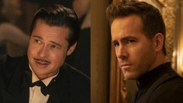 Ryan Reynolds and Brad Pitt side by side
