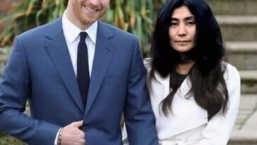 Carla Bruni ha sido criticada por publicar una foto editada del Príncipe Harry que reemplaza a Meghan Markle con Yoko Ono