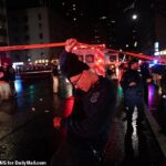 Según los informes, dos oficiales de policía de Nueva York fueron apuñalados, uno en la cabeza, durante las celebraciones de Nochevieja cerca de Times Square.