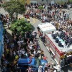 El cortejo fúnebre de Pelé recorrió las calles de Santos