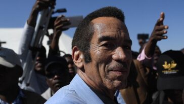 Botswana's former president Ian Khama Sereste.