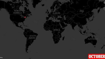 El mapa muestra dónde se detectaron casos de XBB.1.5 el 22 de octubre