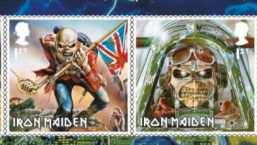 Iron Maiden honrada con colección de sellos de Royal Mail
