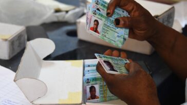 Jóvenes nigerianos acuden en masa para obtener tarjetas de votación para las elecciones de febrero