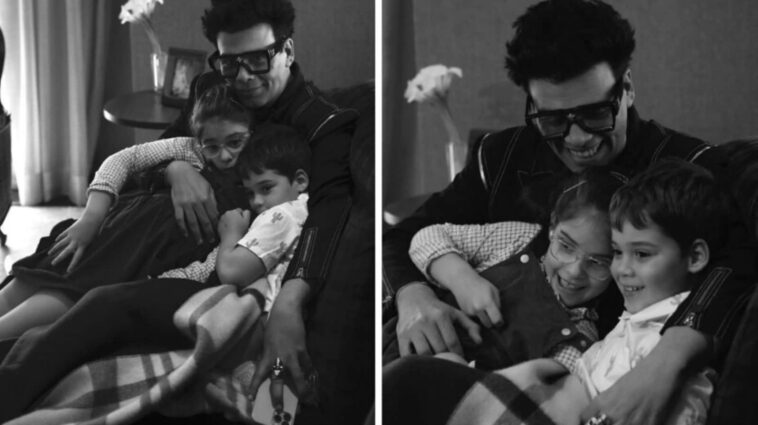 Karan Johar abraza a sus hijos Roohi y Yash en las últimas fotos, escribe una nota sobre la paternidad: 'Ser padre no es...'