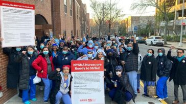 La ciudad de Nueva York se enfrenta a una "calamidad de salud pública enorme" mientras las enfermeras de los hospitales de Mount Sinai planean una huelga