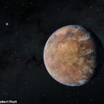¿Potencial para la vida?  Un planeta rocoso del tamaño de la Tierra que podría ser habitable ha sido visto a 100 años luz de nosotros, según ha revelado la NASA.  TOI 700 e se muestra en la impresión de un artista