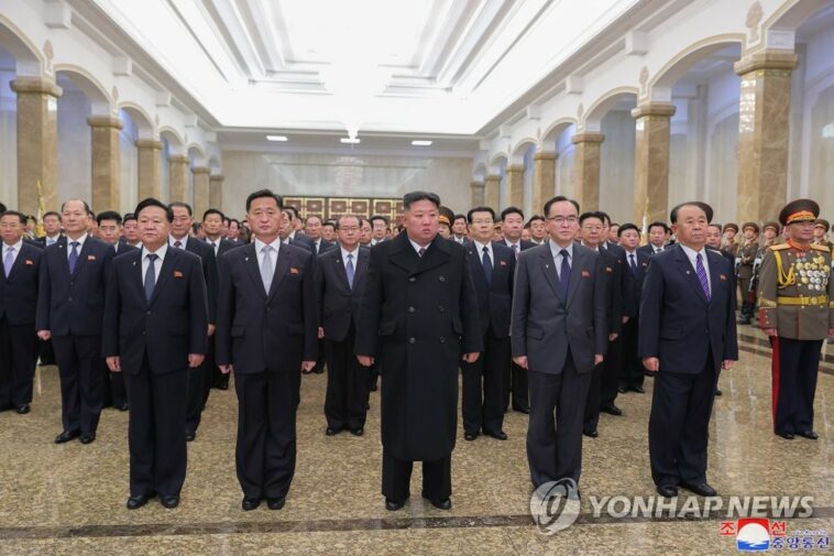 N. Korean leader visits late father&apos;s mausoleum