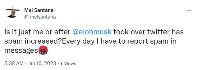 Los usuarios de Twitter están frustrados por la cantidad de mensajes de spam en sus bandejas de entrada de mensajes directos, y muchos culpan a Elon Musk.