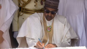 President of Nigeria Muhammadu Buhari.