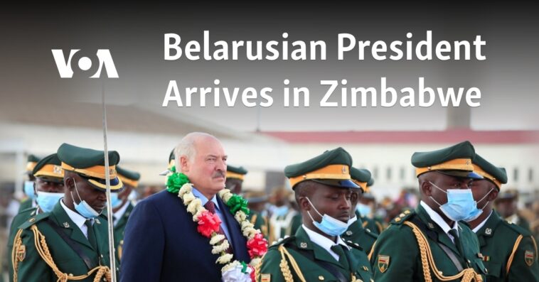 Presidente de Bielorrusia llega a Zimbabue