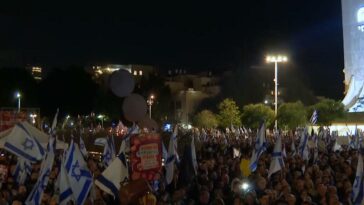 Protesta contra el gobierno de Netanyahu en Israel