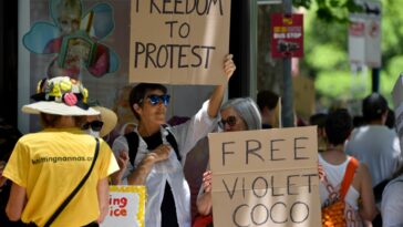 Protesta pacífica castiga castigos 'indignantes'
