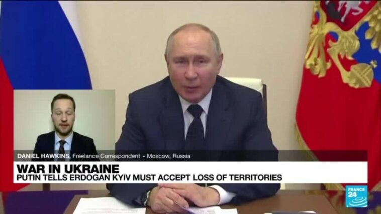 Putin dice que está listo para conversaciones sobre Ucrania si Kyiv acepta "nuevas realidades territoriales"