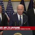 REPETICIÓN: Biden dice que los tanques estadounidenses y la ayuda a Ucrania no son una "amenaza ofensiva para Rusia"