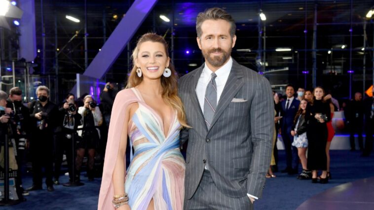 Blake Lively and Ryan Reynolds at the premiere of The Adam Project
