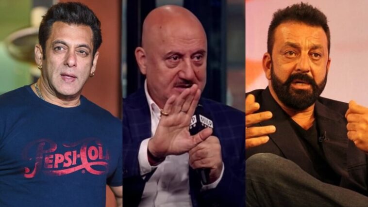 Salman Khan, el viejo clip de Sanjay Dutt apoyando a Anupam Kher por su bofetada a un periodista aparece en línea: 'Accha kiya jo maara'