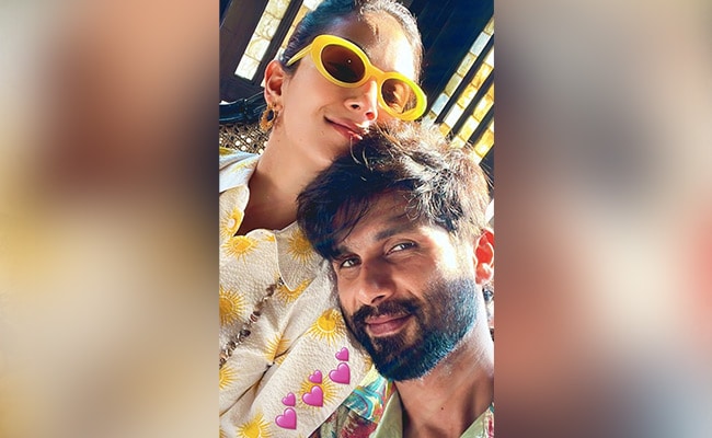 Just A Sun Kissed Pic Of Shahid Kapoor And Mira Rajput