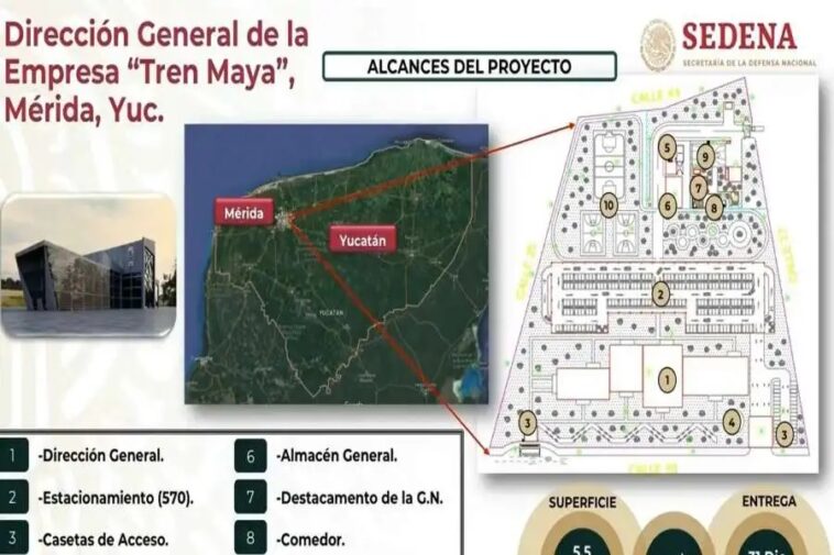 TREN MAYA: el edificio central estará en Mérida y lo construirá la SEDENA