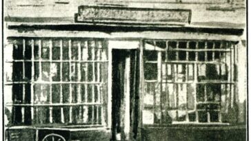 La fotografía más antigua de los grandes almacenes Eve and Ranshaw que ha estado en el mismo lugar desde que abrió sus puertas en Louth, Lincs., en 1781