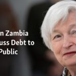Yellen en Zambia para discutir la deuda con China y la salud pública
