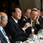 Yoon discusses solutions to global challenges with leading CEOs