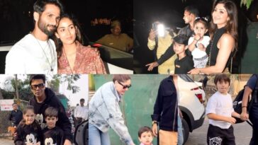 AbRam Khan, Kareena Kapoor, Taimur, Jeh y otros asisten a la fiesta de cumpleaños de los hijos de Karan Johar, Yash y Roohi