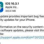 Apple lanzó iOS 16.3.1 el lunes.  El sistema operativo actualizado tiene parches para dos problemas de seguridad que se encontraron