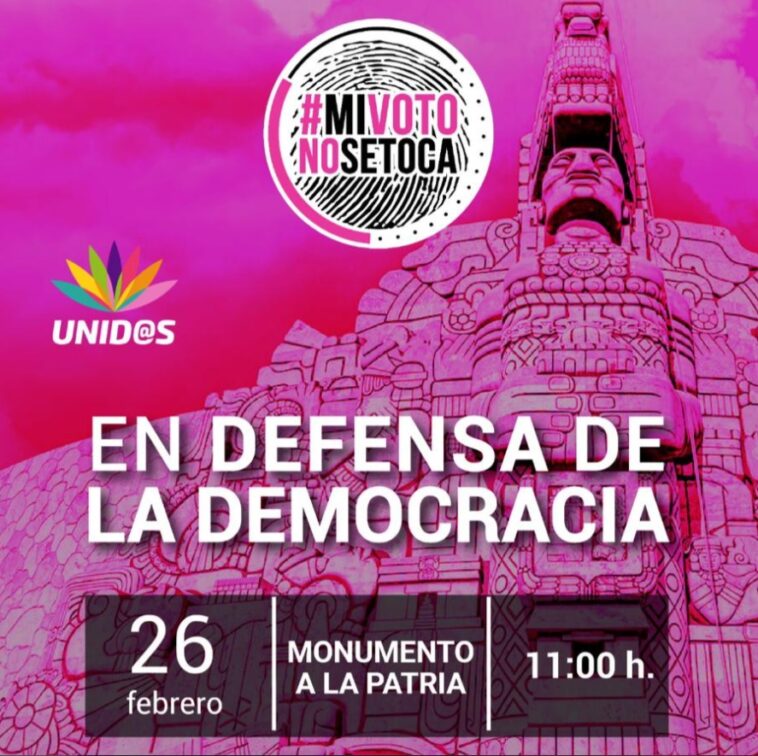 Ciudadanos se manifestarán contra la Reforma Electoral de AMLO en ciudades a nivel nacional el 26 de febrero