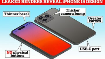 El iPhone 15 tiene un bisel más delgado, protuberancias de cámara más gruesas, bordes más curvos y botones hápticos controlados al tacto en lugar de botones físicos, revelan los renders filtrados