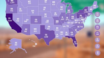 El mapa de EE. UU. muestra dónde se clasifica su estado en avistamientos de ovnis