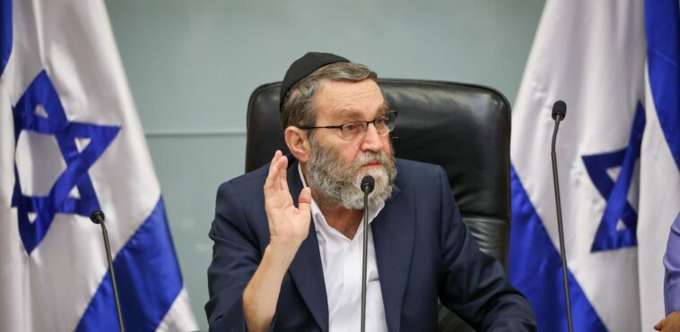 Moshe Gafni credit: Noam Moskovich Knesset Spokesperson
