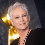 Jamie Lee Curtis smiling on the red carpet
