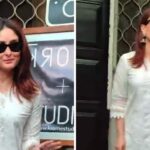 Kareena Kapoor Khan sale con un conjunto blanco para disparar, los fanáticos reaccionan 'hermosa en blanco'