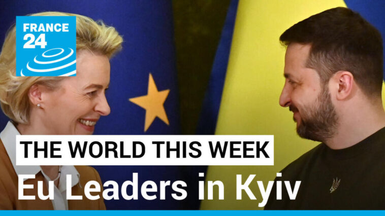 Líderes de la UE en Kyiv: Zelensky presiona para una adhesión acelerada a la UE