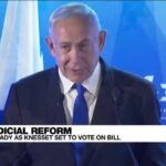 Netanyahu de Israel avanza en cambios judiciales a pesar del alboroto