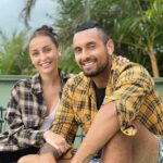 Nick Kyrgios con Chiara Passari en las Bahamas en 2021 cuando tenían una relación juntos